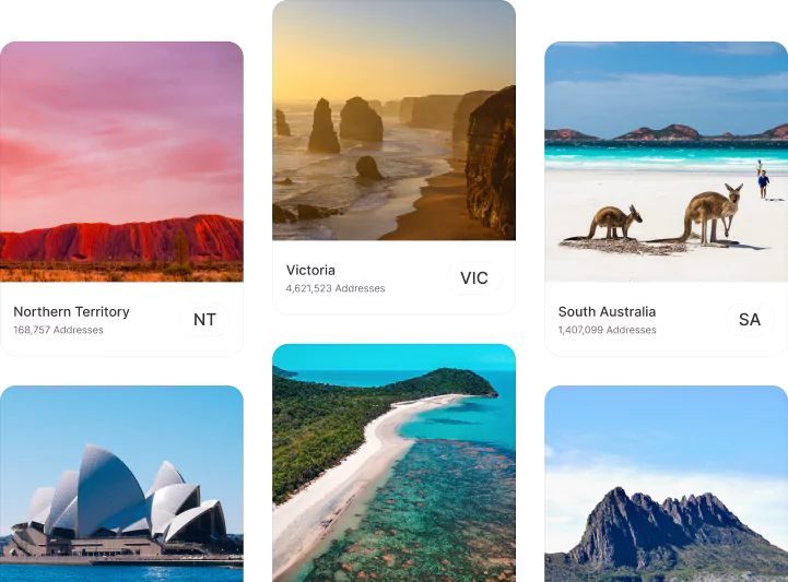 address lists cards mobile